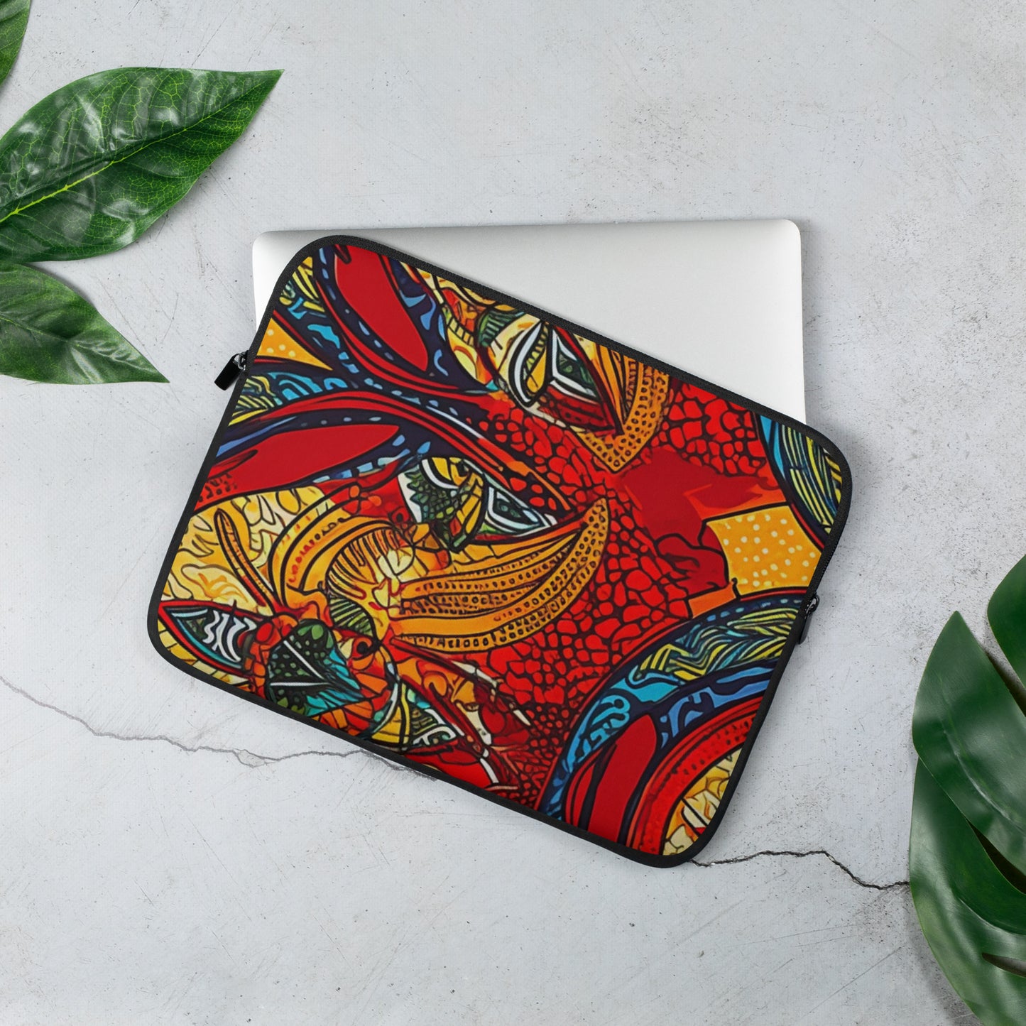 African Vibes: Laptop Sleeve with Unique Ankara Design