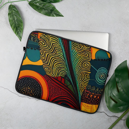 African-inspired Style: Laptop Sleeve with African Ankara Design