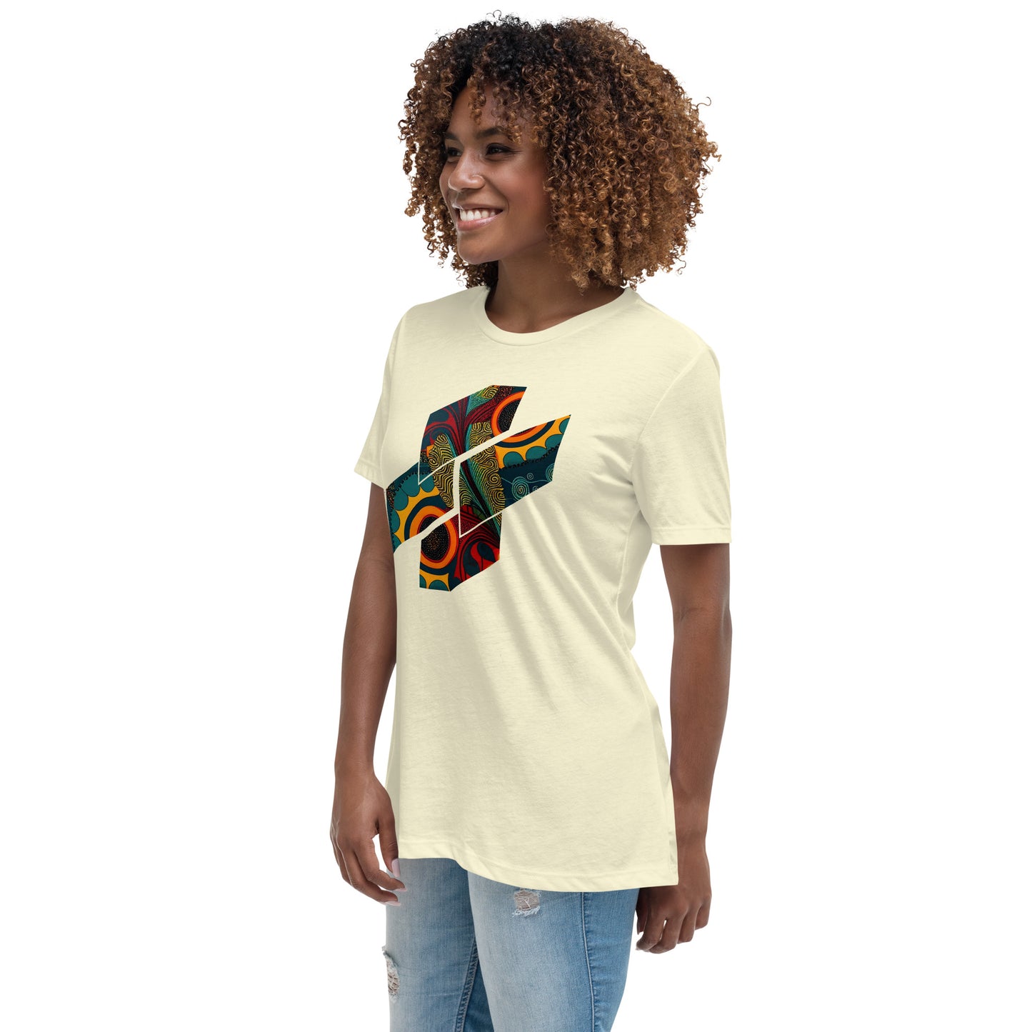 Stunning Women's African Ankara-Inspired T-Shirt Design